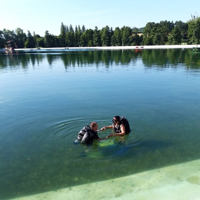 ochutnávkový ponor cool divers potápění Ostrava koupaliště